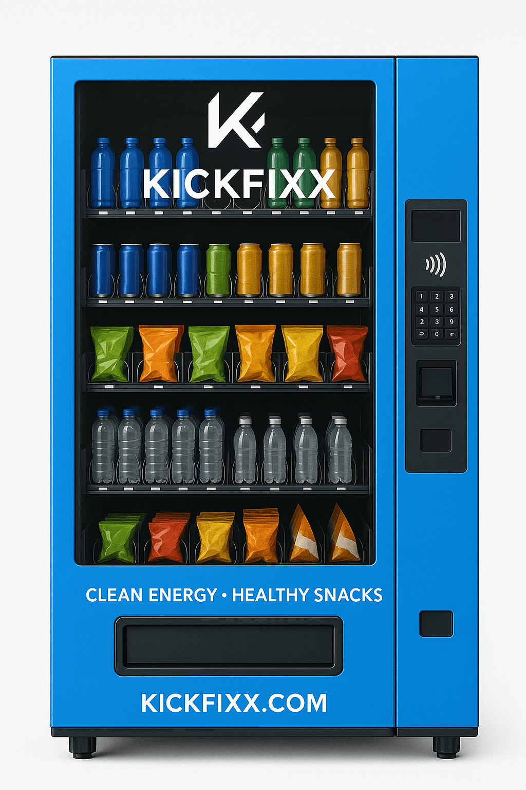 Kickfixx vending mockup